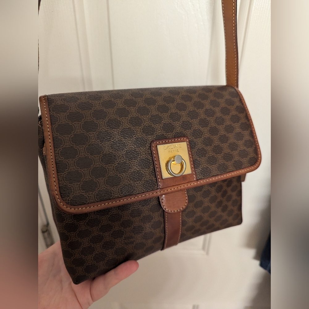 Celine Macadam Vintage Shoulder Bag